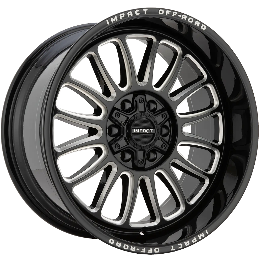 Black Milled Impact Offroad 834 Wheels