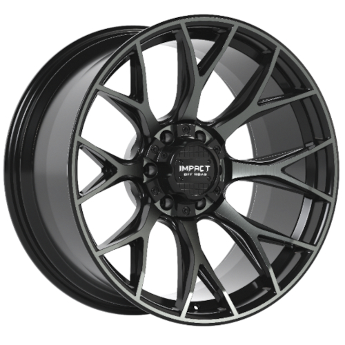 Black Machined Tint Impact Offroad 911 Wheels