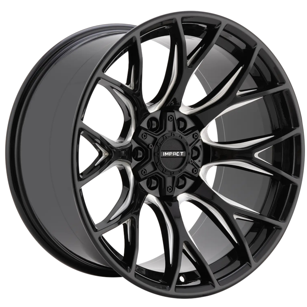 Black Milled Impact Offroad 911 Wheels