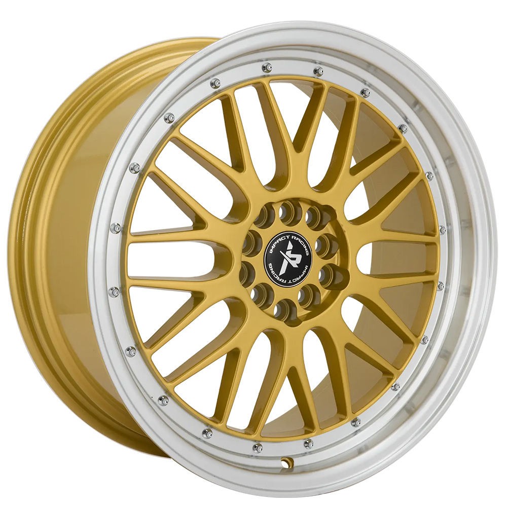 Gold Machined Impact Racing 505 Wheels