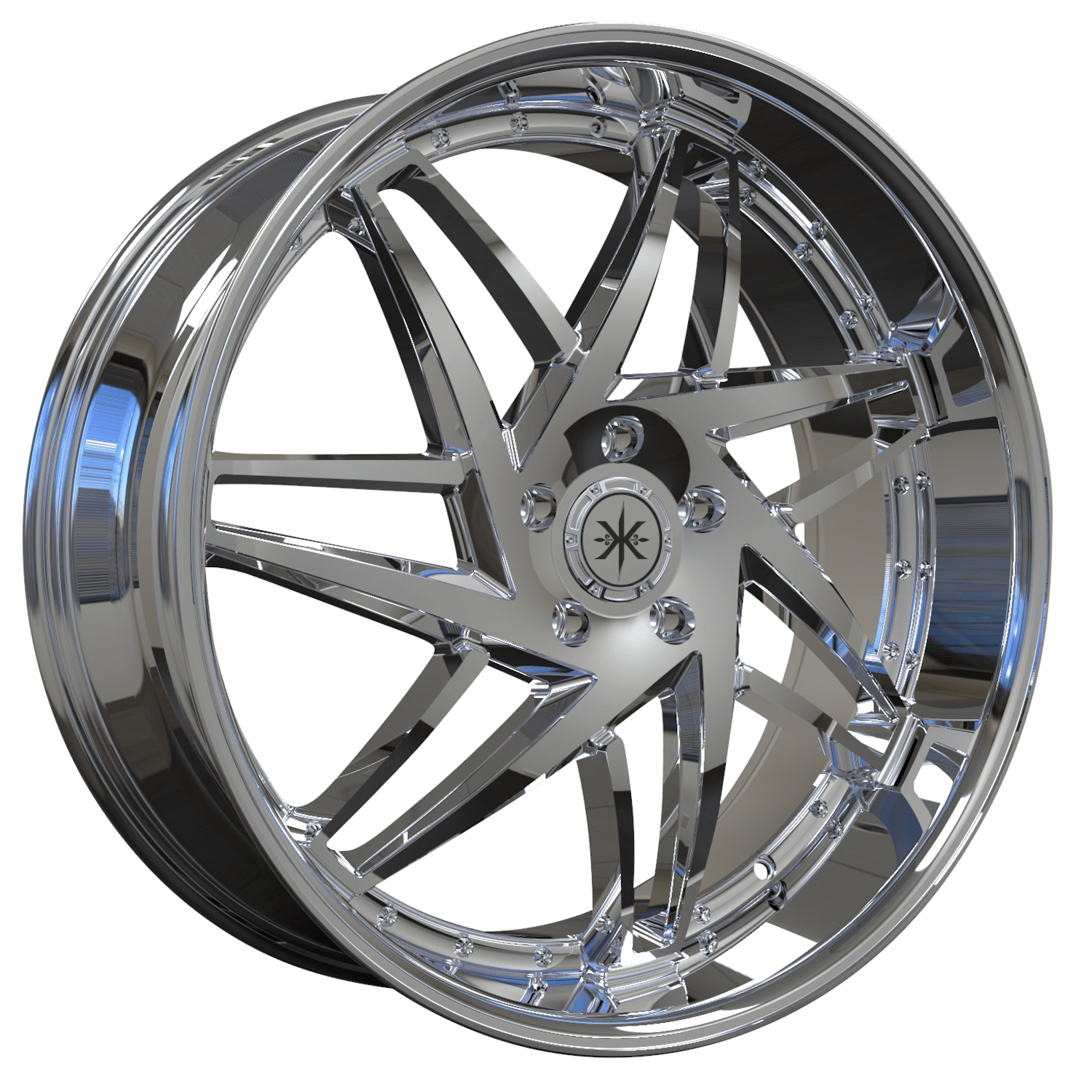 Chrome Karma Kustoms K14 Wheels