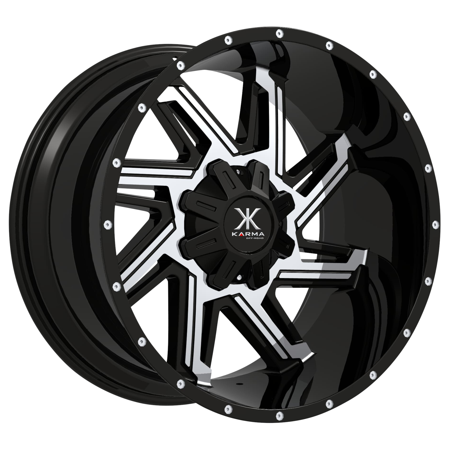 Machined Black Karma Offroad K29 Wheels