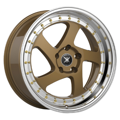 Gold Machined Karma Racing KR-105 Wheels