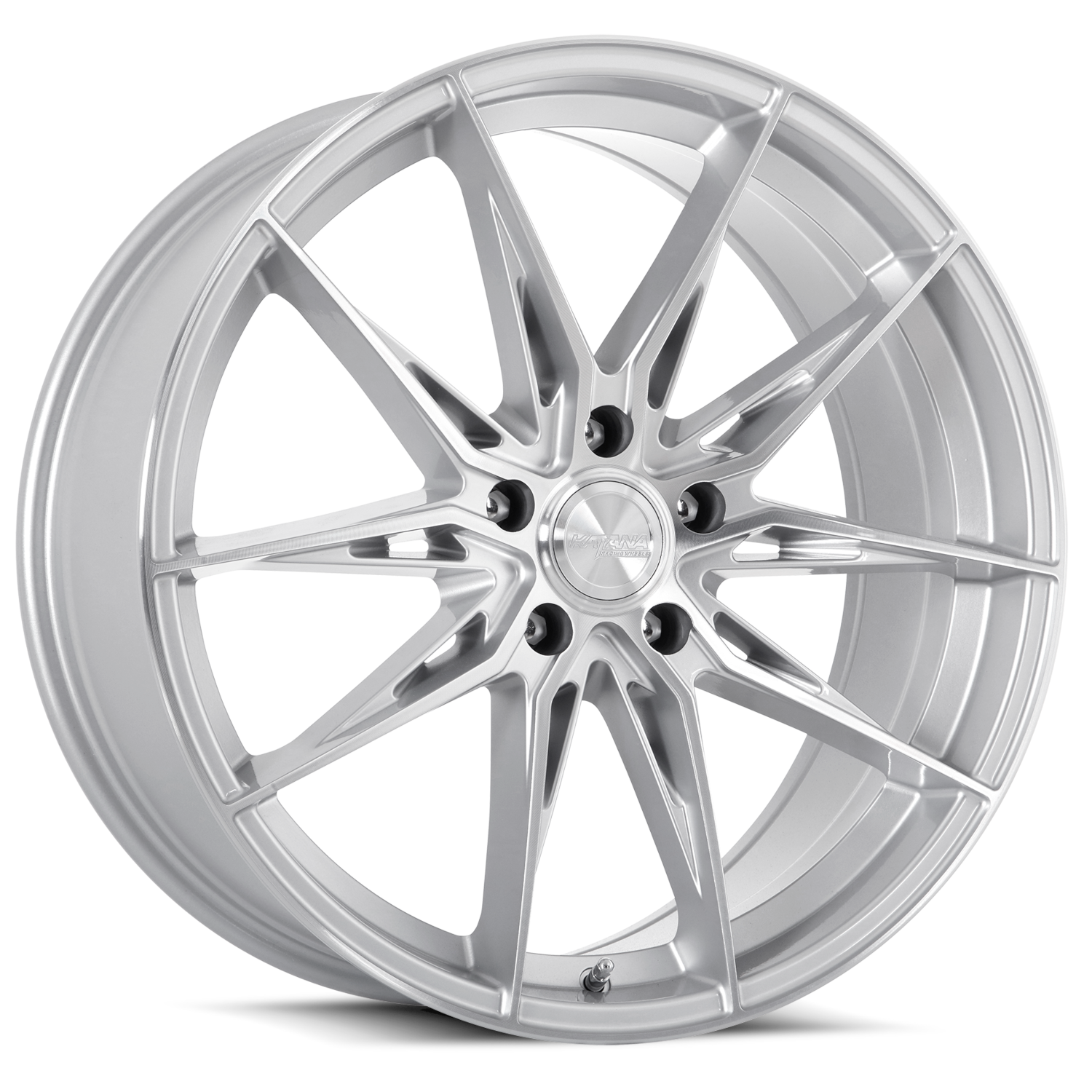 Silver Machined Katana KR10 Wheels