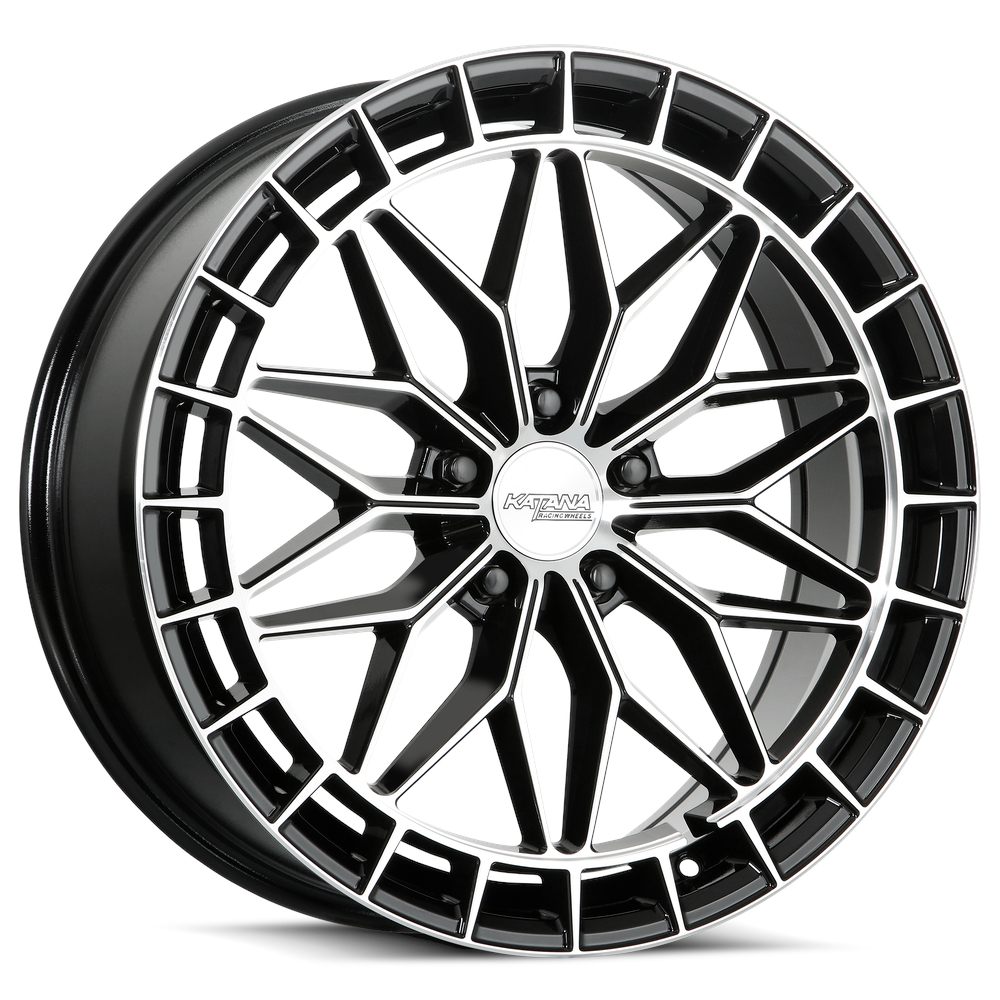 Black Machined Katana KR12 Wheels