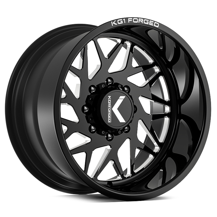 Black Milled KG1 Forged Bypass Wheels