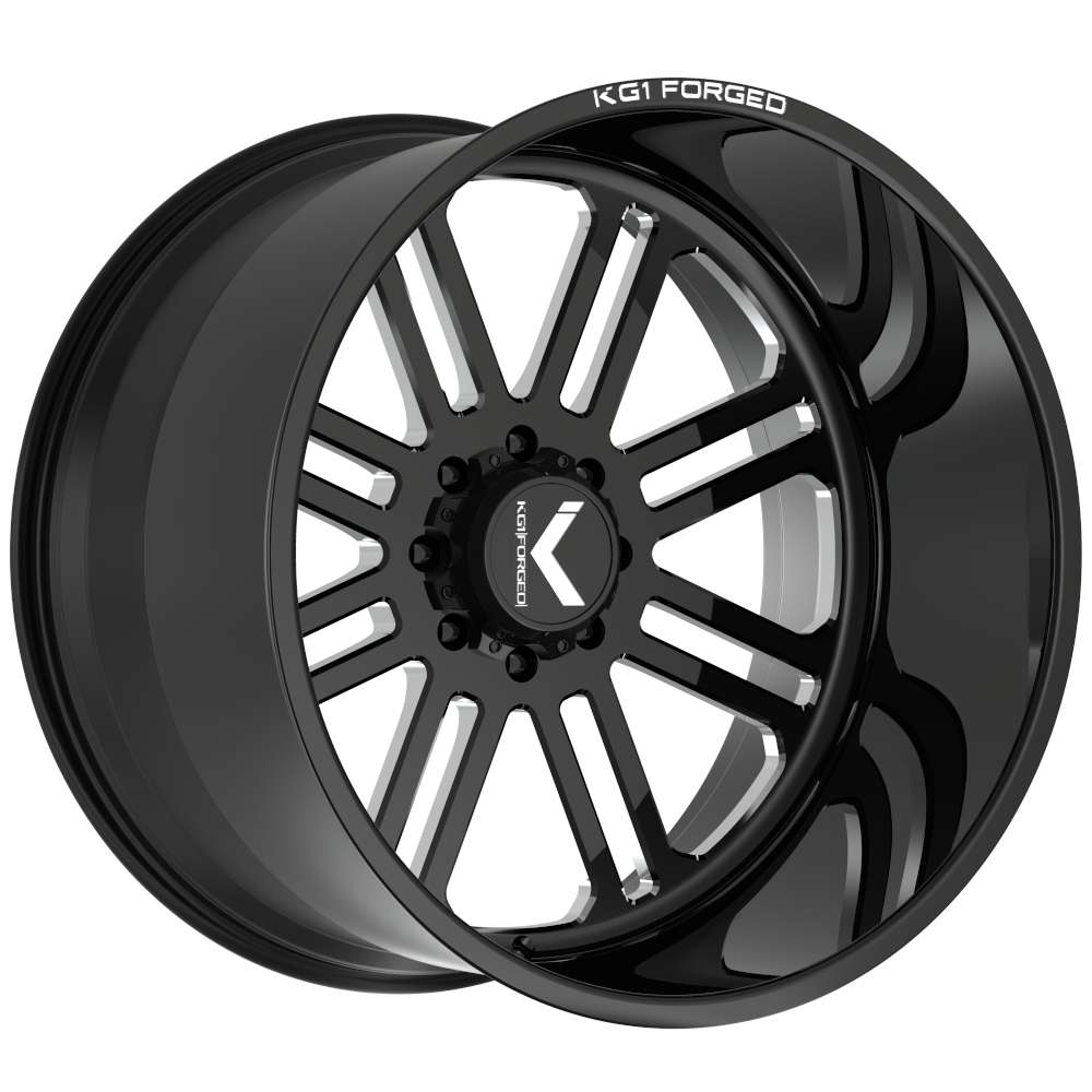 Black Milled KG1 Forged H8Ter Wheels