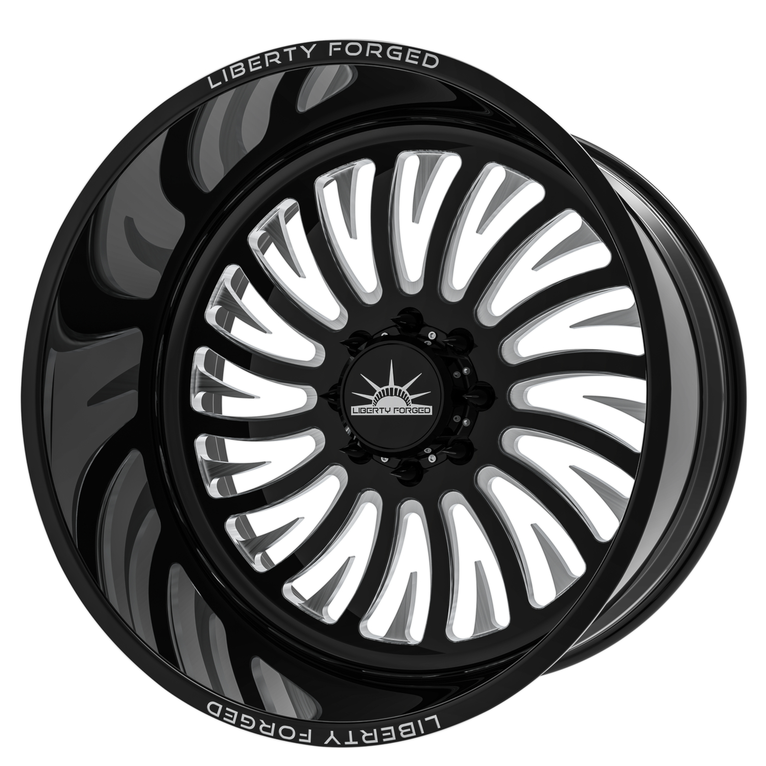 Black Milled Liberty Forged LBTY24 Wheels