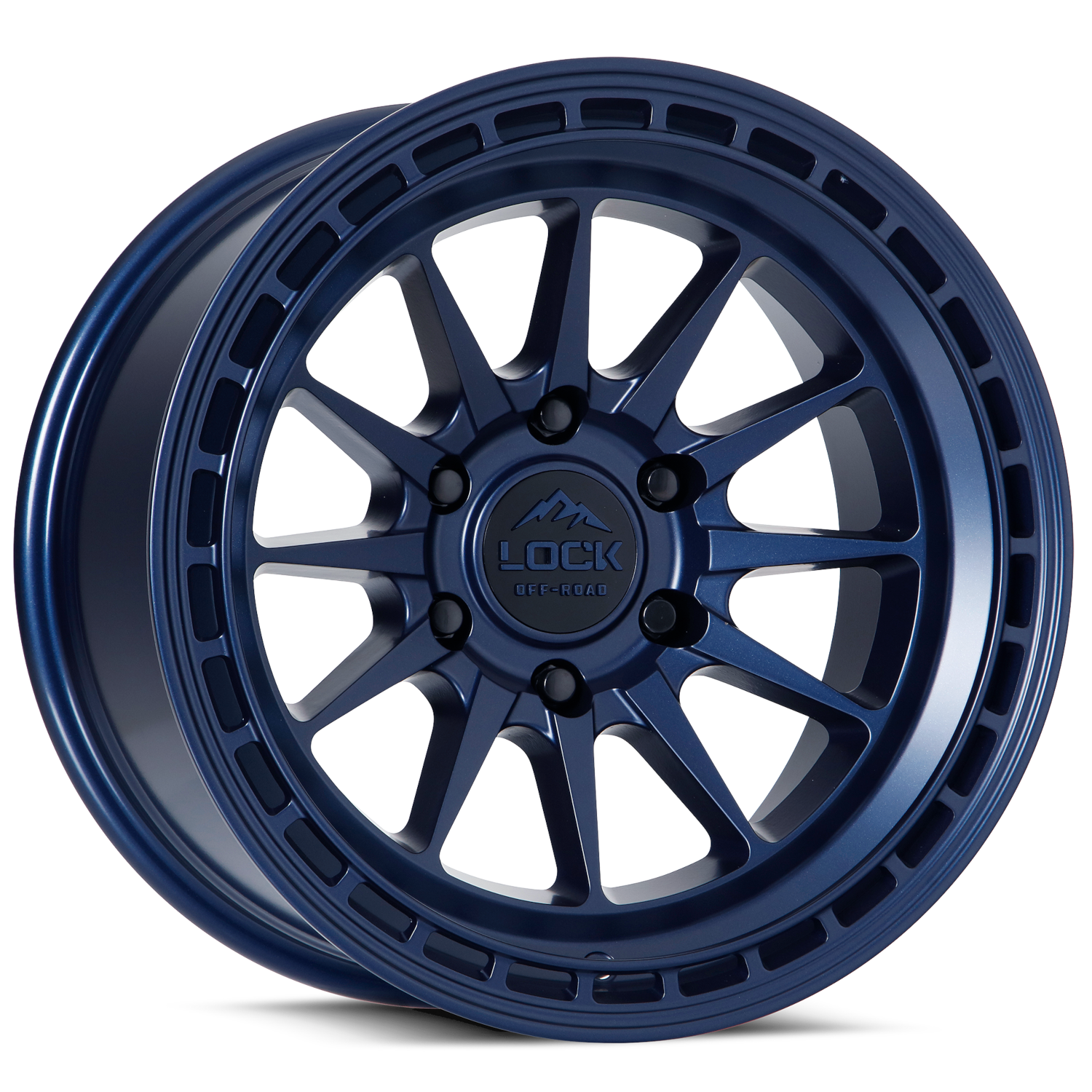 Matte Blue Lock Offroad Wheels Baja Wheels