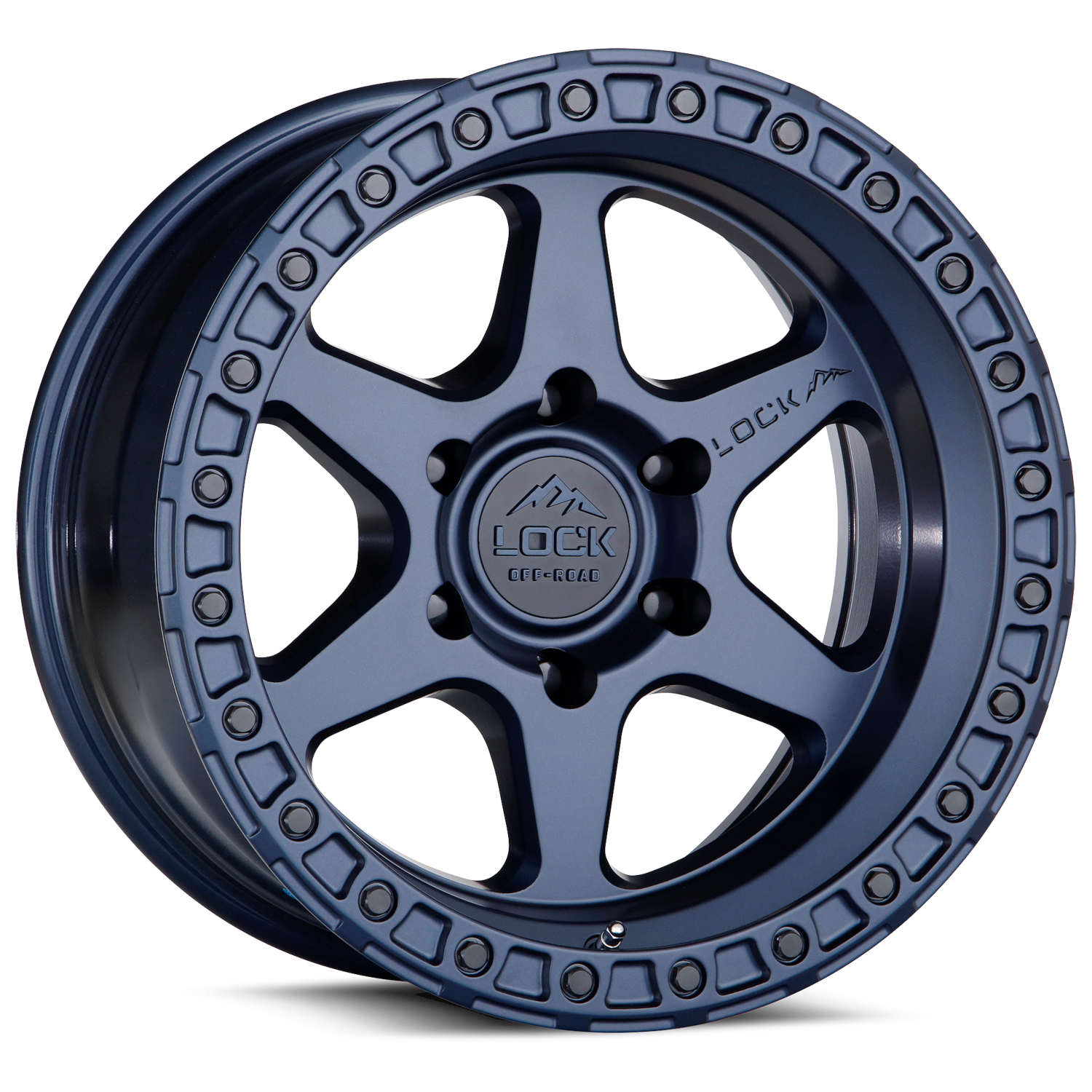 Matte Blue Lock Offroad Wheels Olympus Wheels