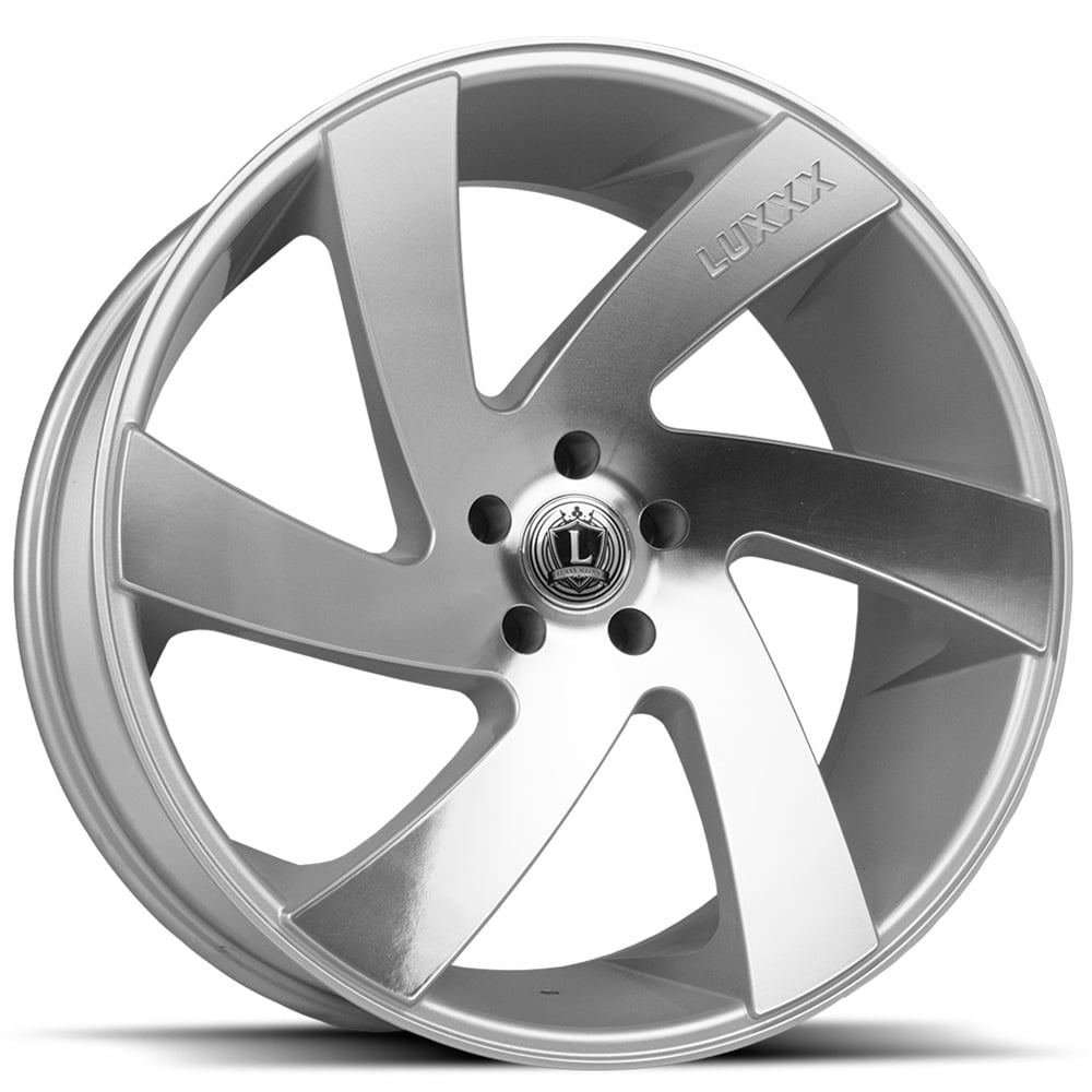 Silver Machined Luxxx Alloys LUX10 Wheels