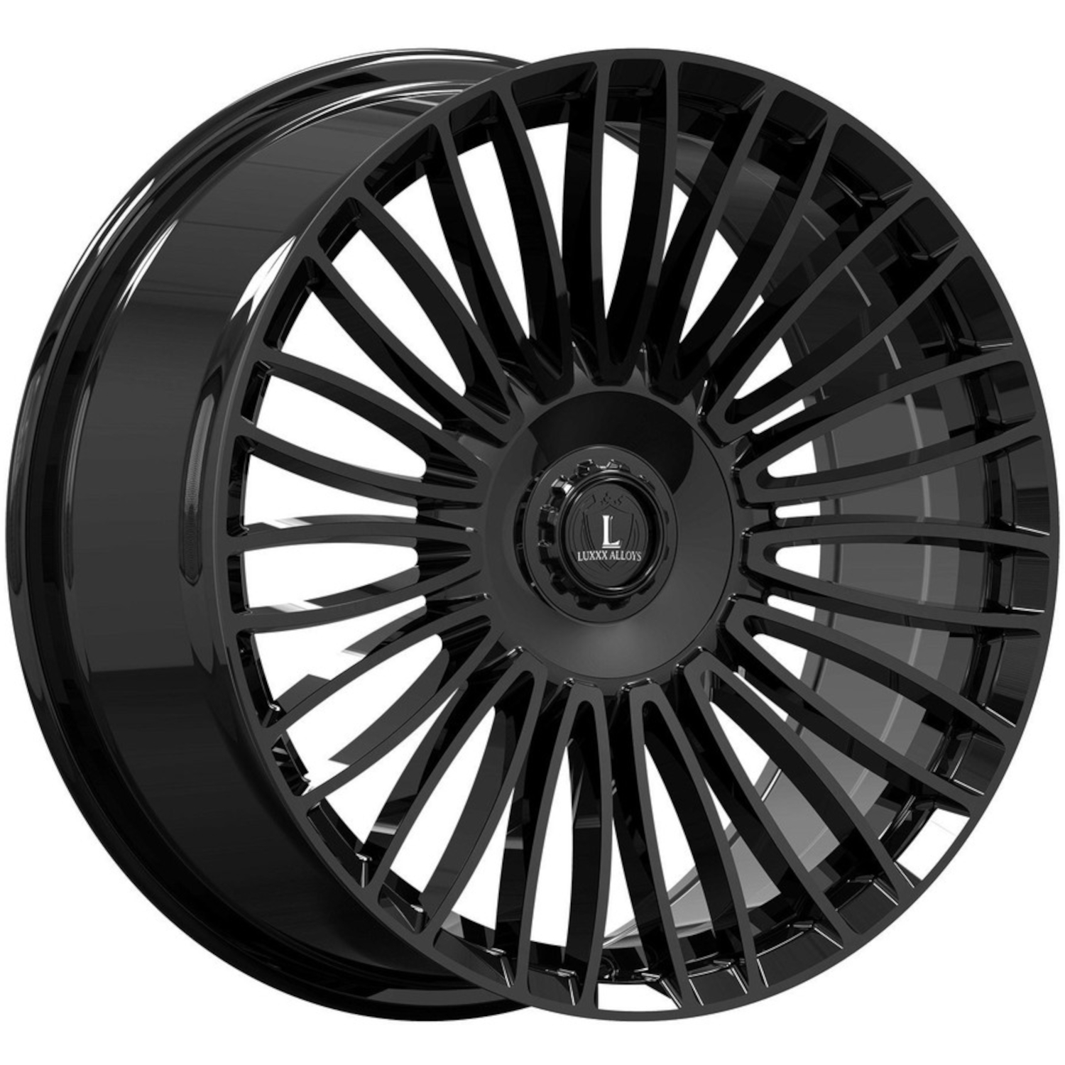 Gloss Black Luxxx Alloys LUX49 Wheels
