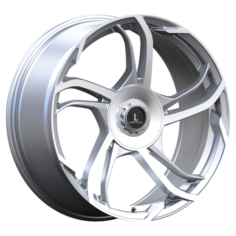 Silver Machined Luxxx Alloys LUX52 Wheels
