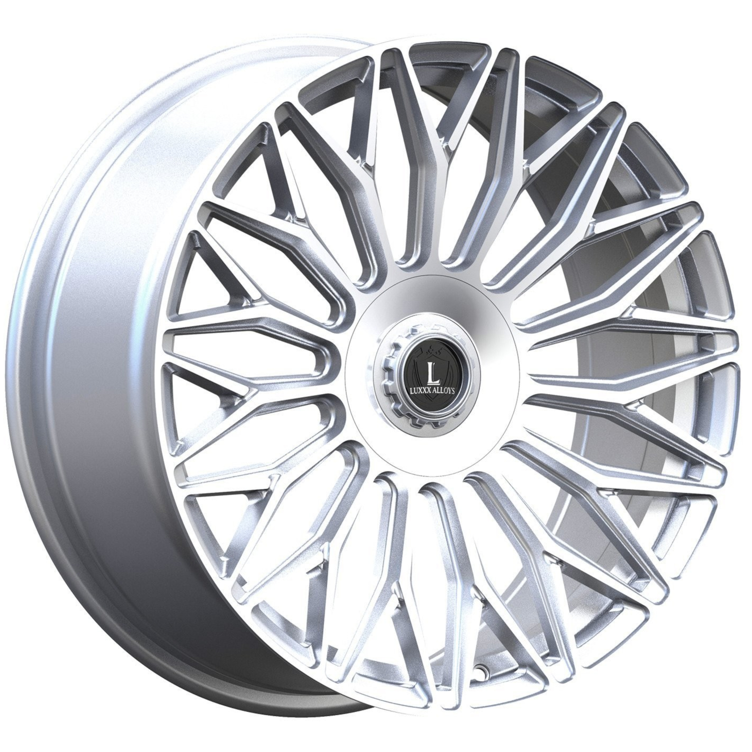 Silver Machined Luxxx Alloys LUX53 Wheels