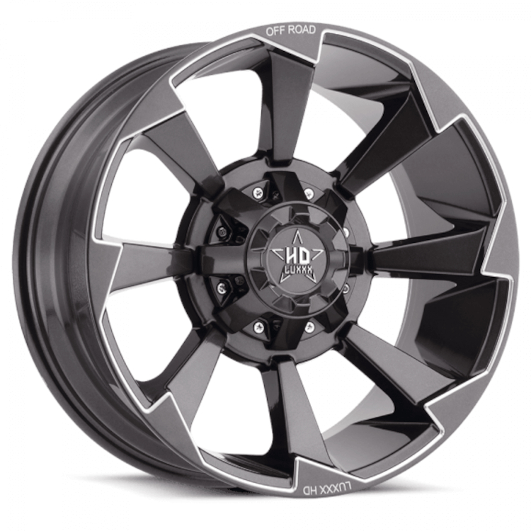 Gray Milled  Luxxx HD LHD16 Wheels