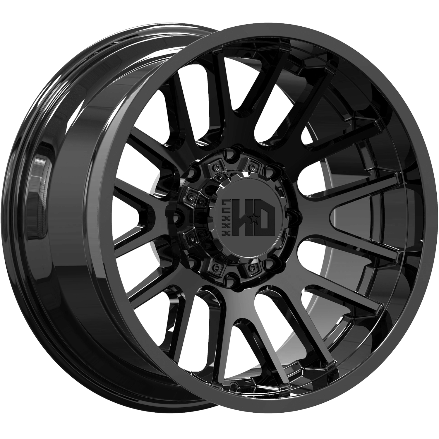 Gloss Black Luxxx HD LHD38 Wheels