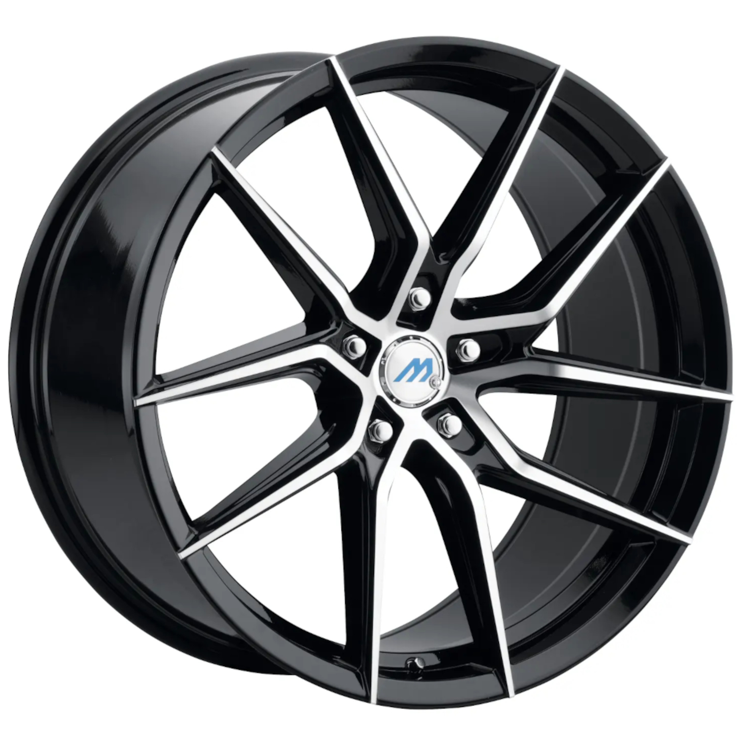 Black Machined Mach ME6 Wheels