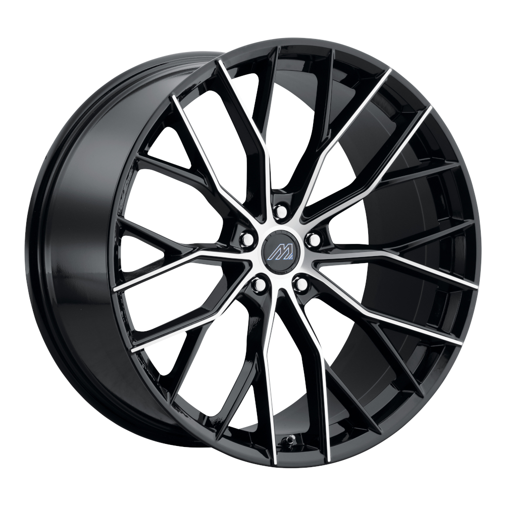 Black Machined Mach MF10 Wheels