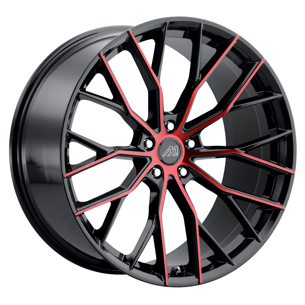 Black Red Mach MF10 Wheels