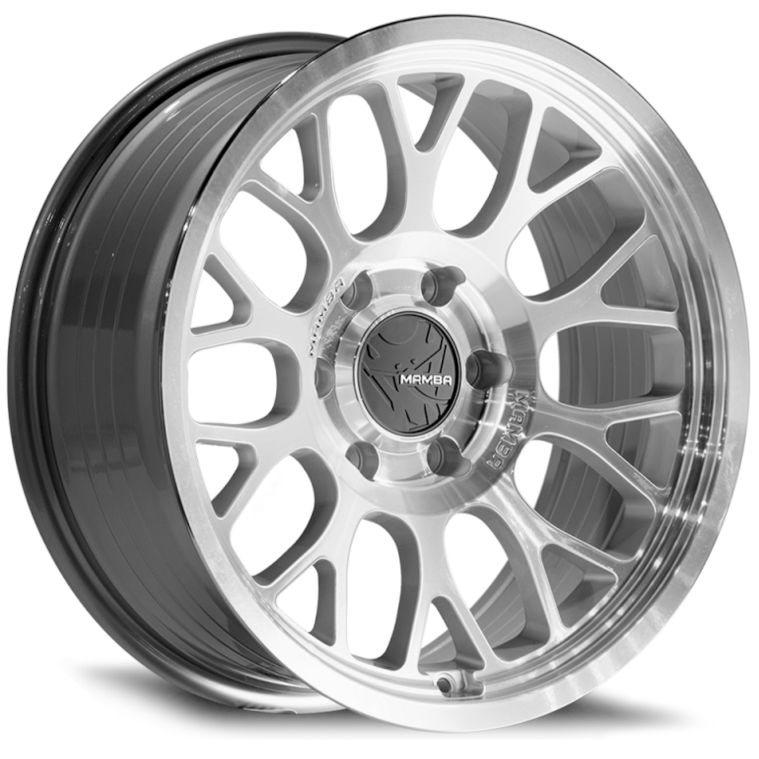 Silver Machined Mamba M28 Wheels