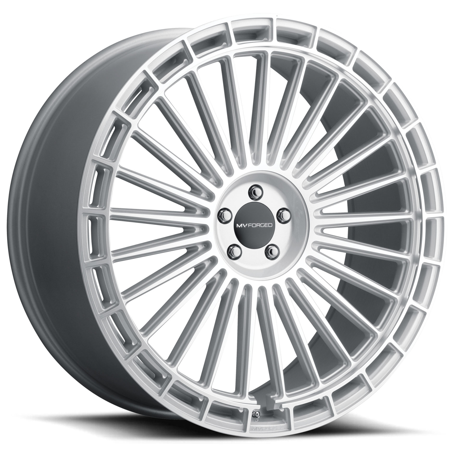 Silver Machined MV Forged MVF40 Wheels