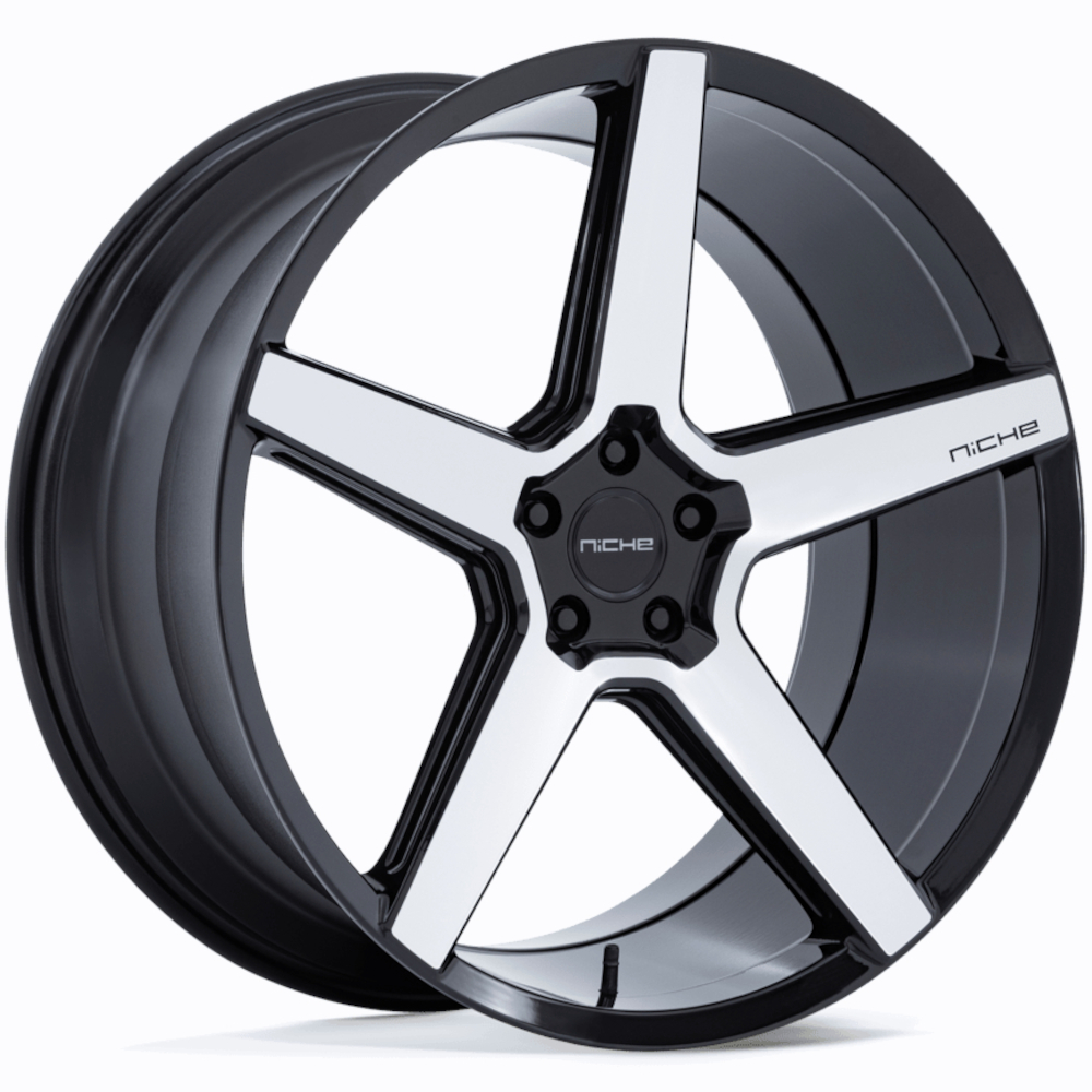 Black Machined Niche Modena Wheels