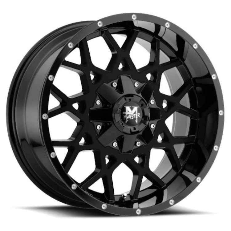 Matte Black Off Road Monster M14 Wheels