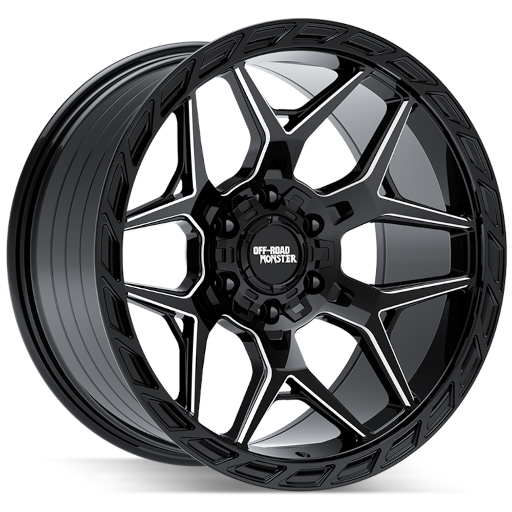 Black Milled Off Road Monster M40 Wheels