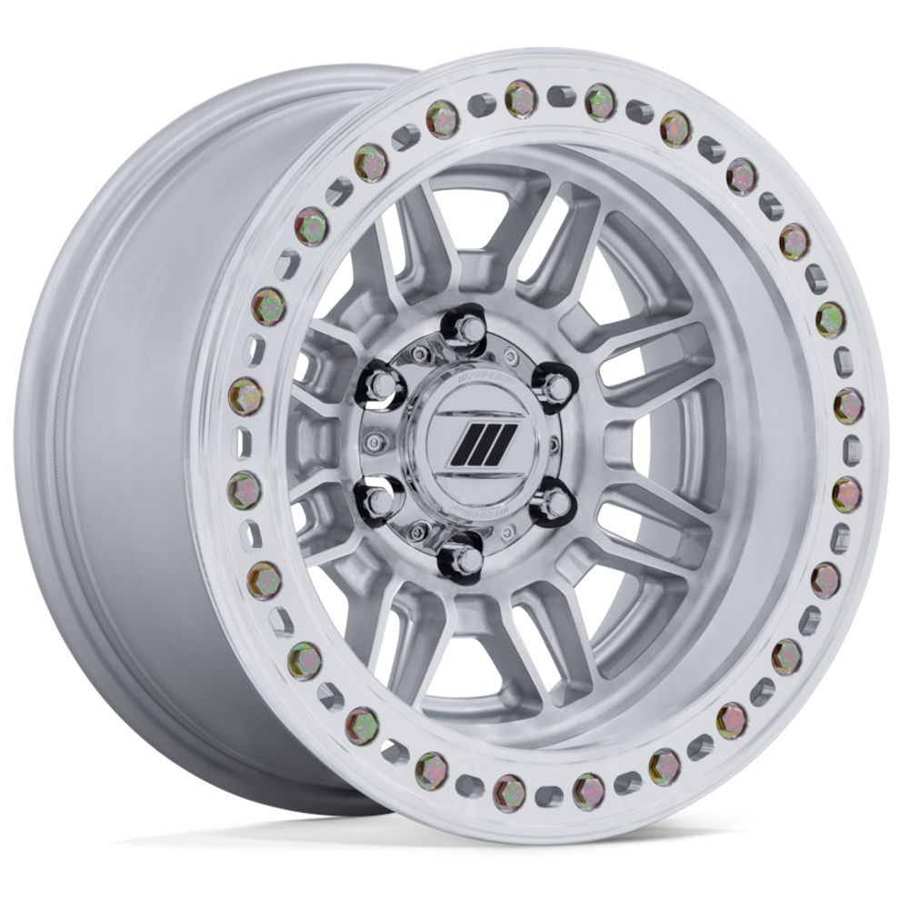 Silver Machined Pro Comp Equalizer Beadlock Wheels