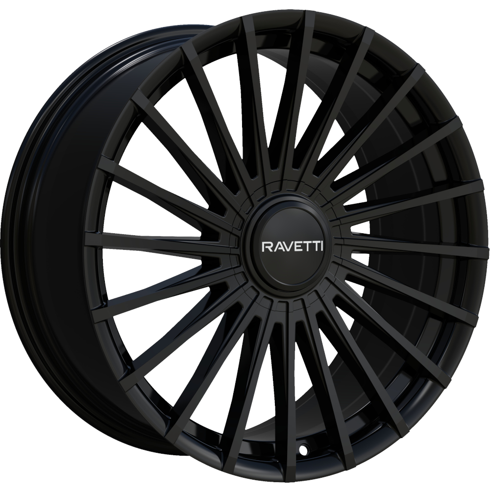 Gloss Black Ravetti M19 Wheels