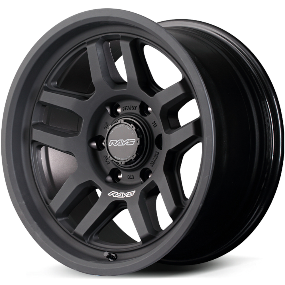 Matte Black Rays Offroad D325 Wheels