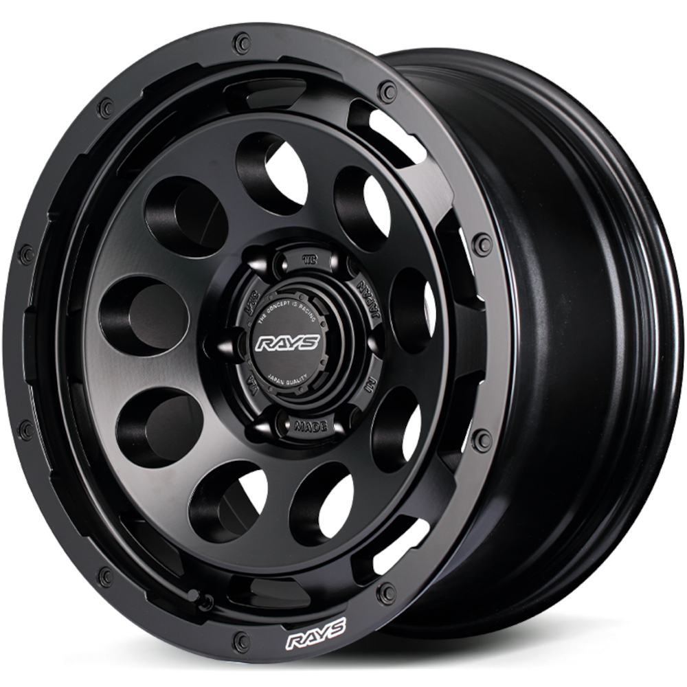 Matte Black Rays Offroad D9 Wheels