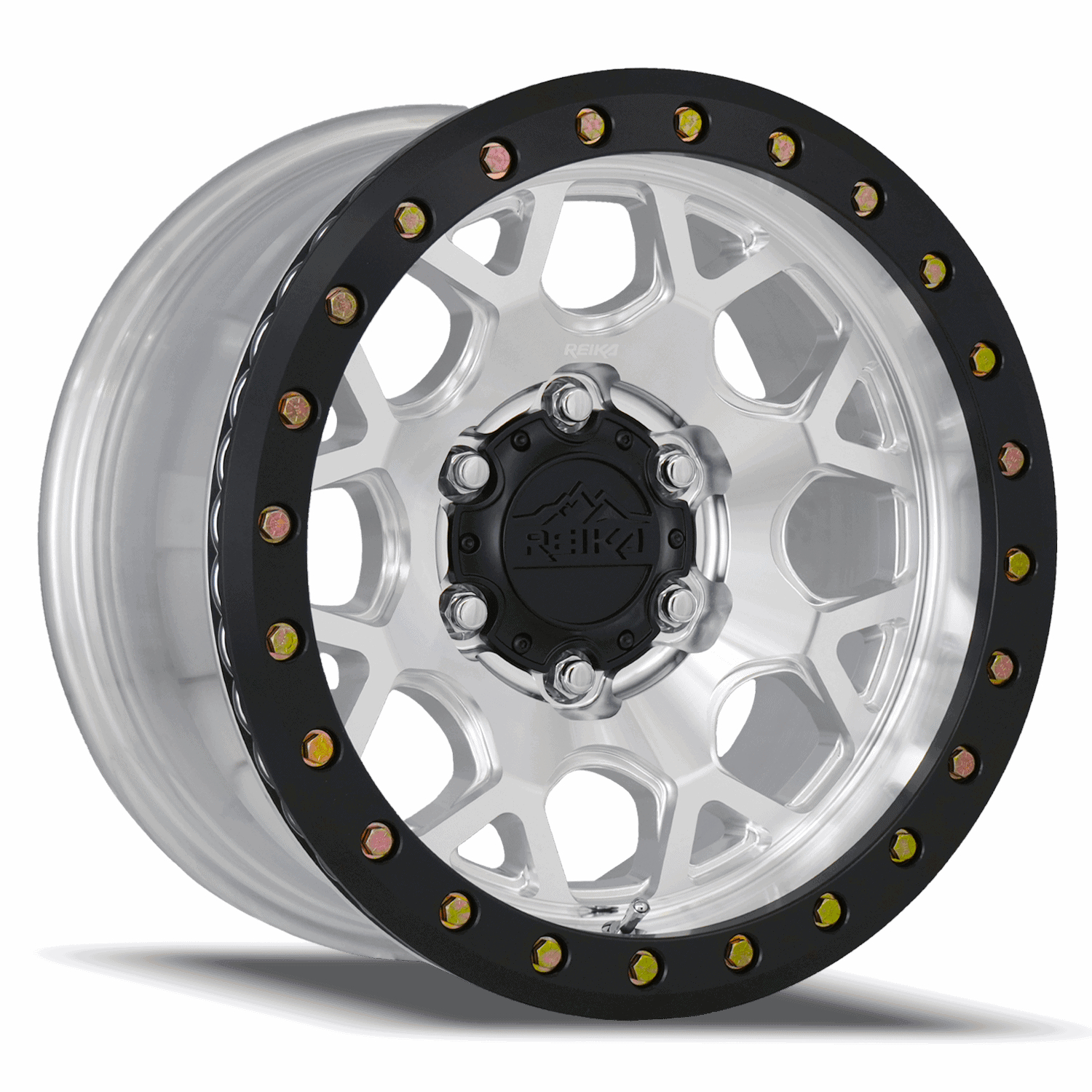 Machined Black Reika R45 Beadlock Wheels