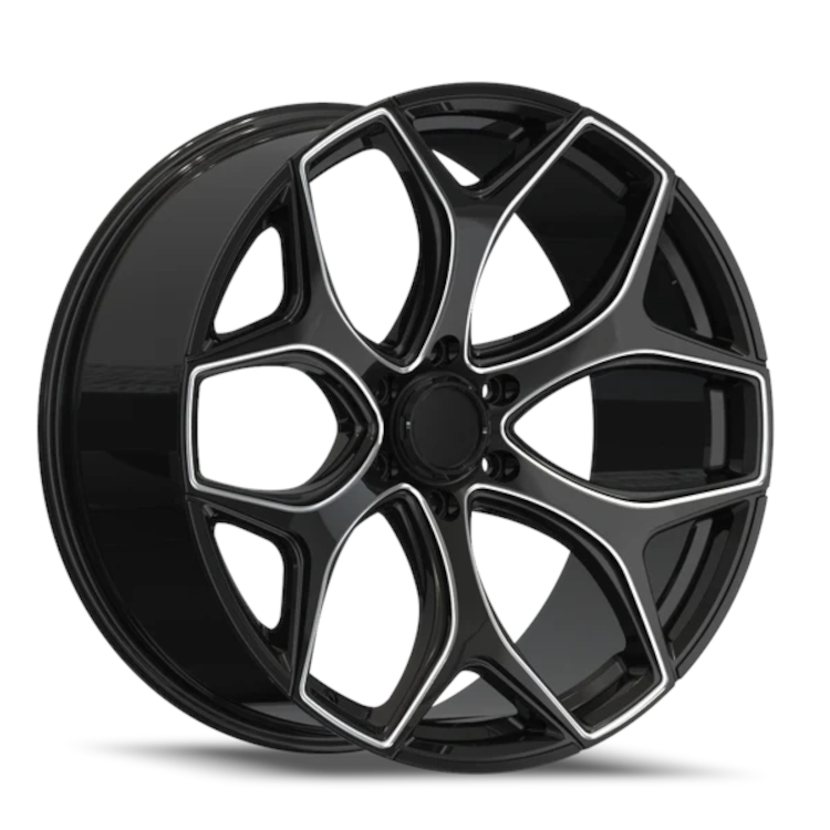 Black Milled Replica F01 Wheels