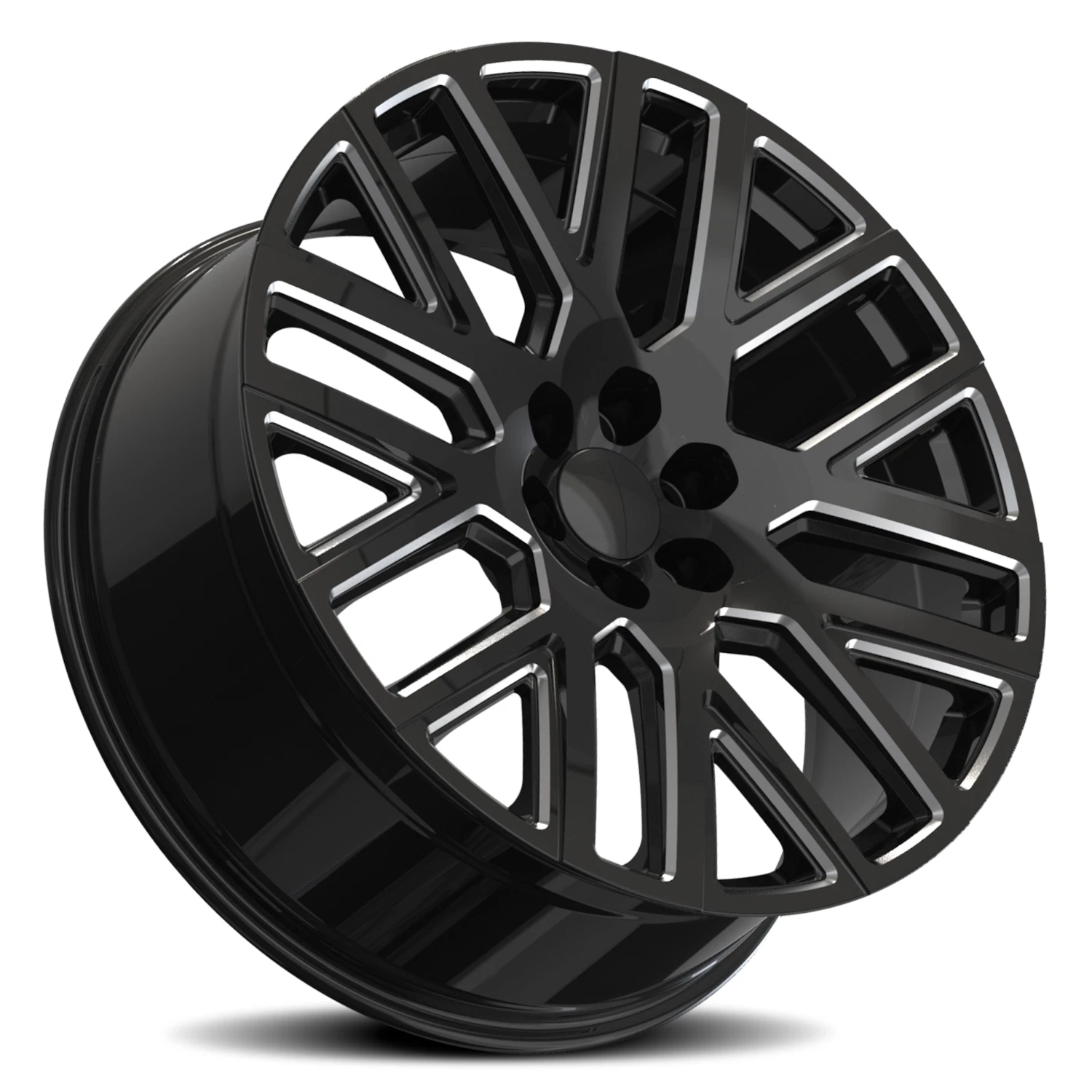 Black Milled Replica G50 Wheels