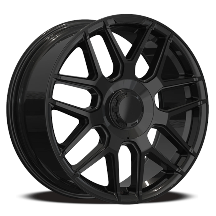 Gloss Black Replica MB02 Wheels