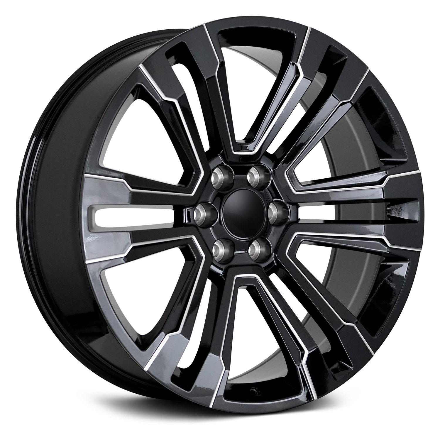 Black Milled Replica RP10 Wheels