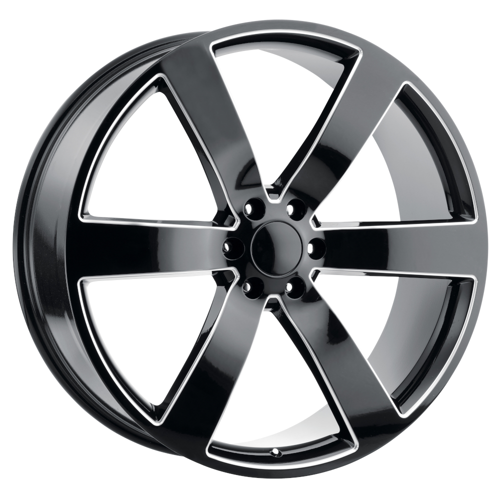 Black Machined Replica Tech RT17 Wheels