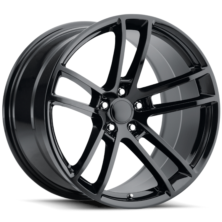 Gloss Black Replica Tech RT2 Wheels