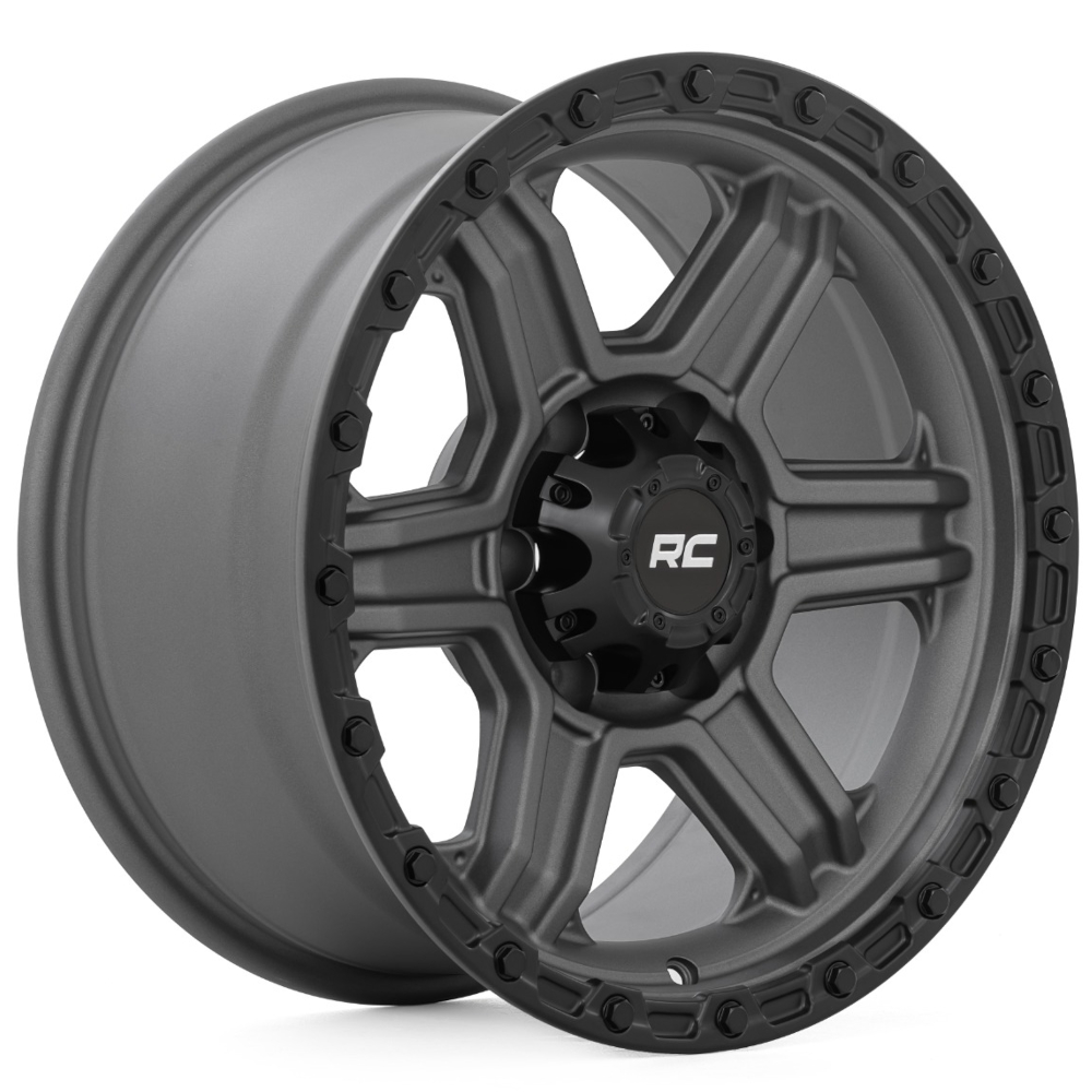 Gray Black Rough Country 79 Series Wheels