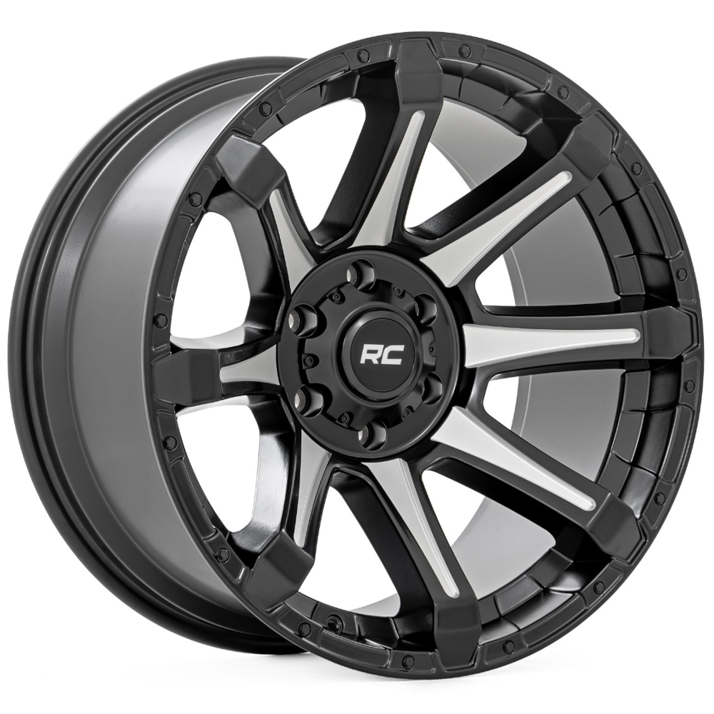 Black Machined Rough Country 81 Series Wheels
