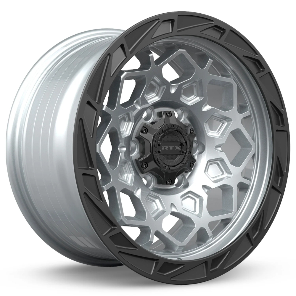 Silver Black RTX Offroad Spade Wheels