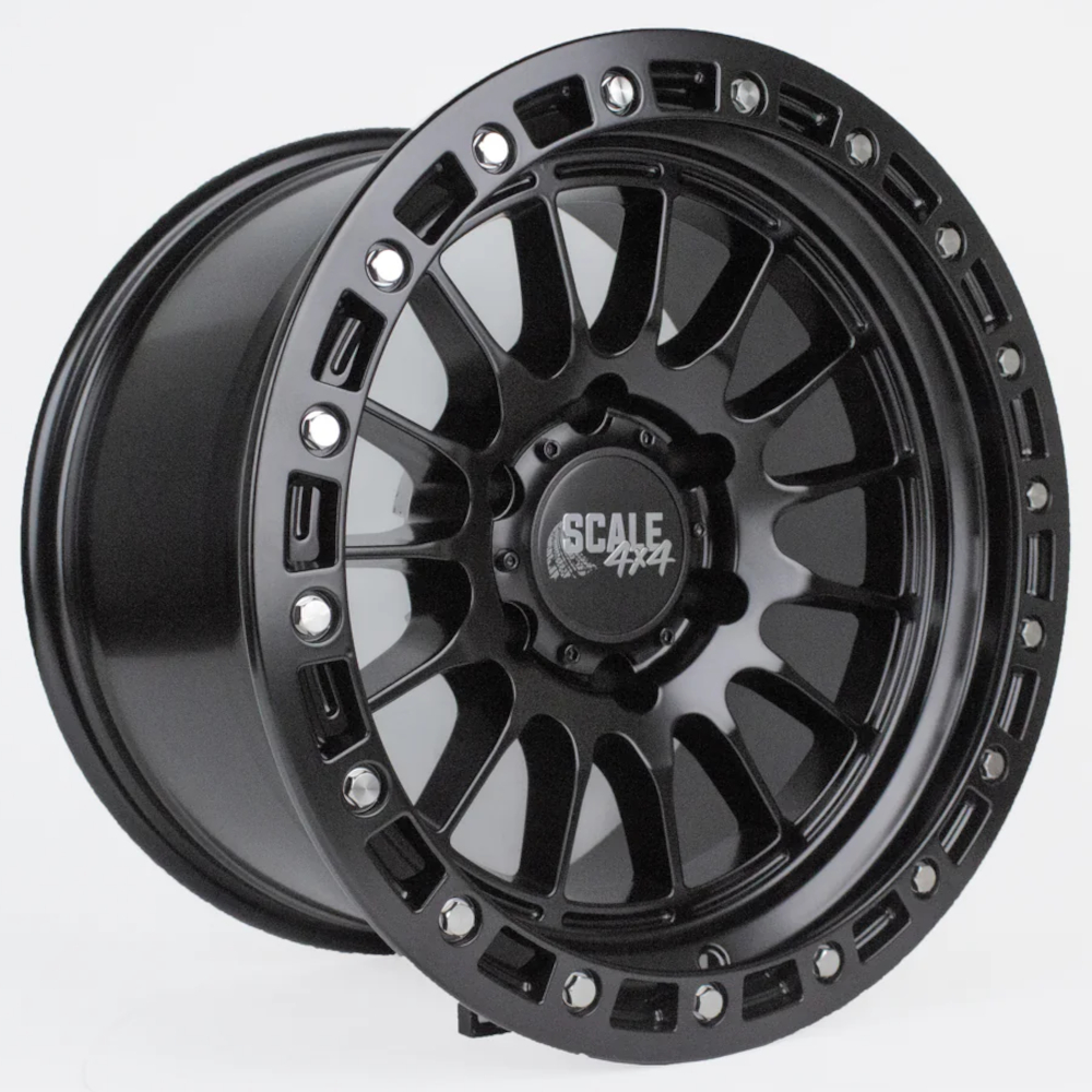 Matte Black Scale 4x4 S04 Wheels