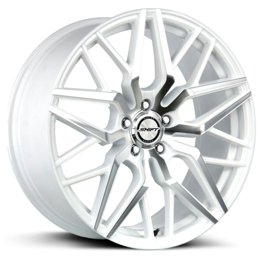 White Machined Shift Spring Wheels