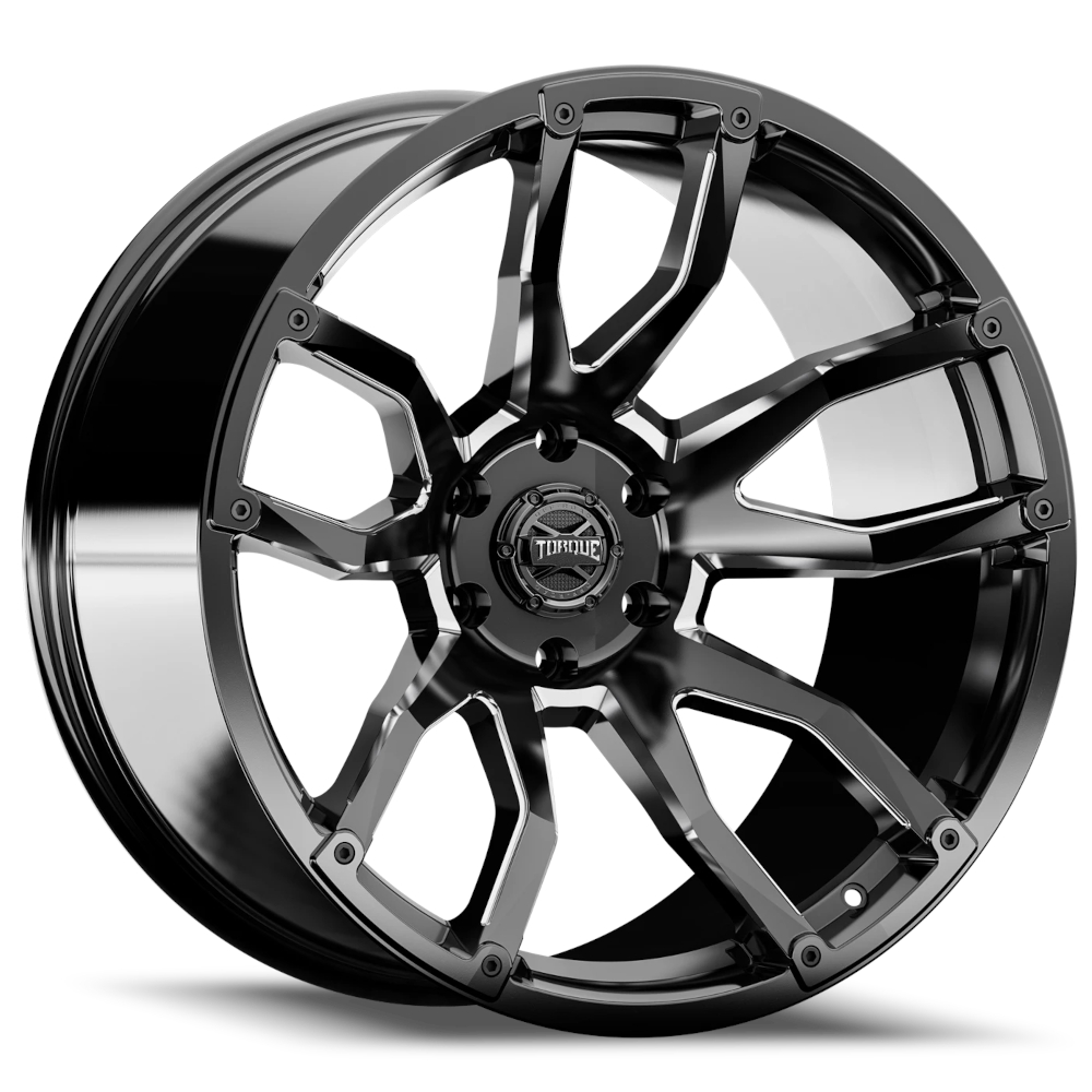Black Milled Torque TW403C Wheels