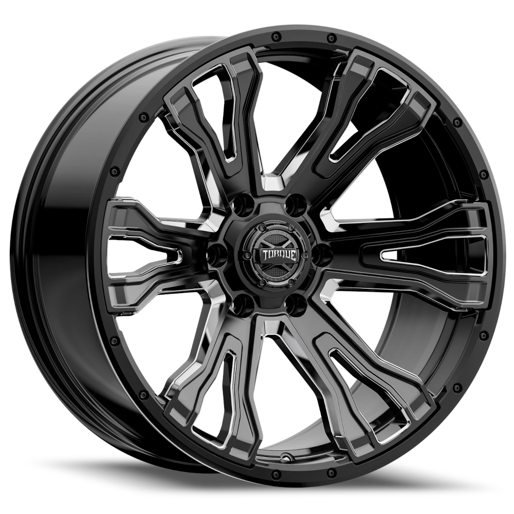 Black Milled Torque TW407C Wheels