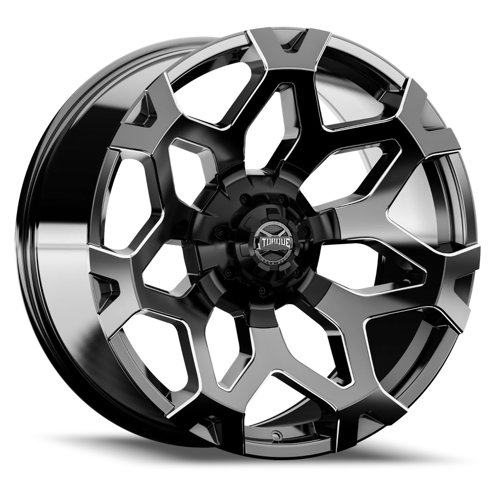 Black Milled Torque TW423C Wheels