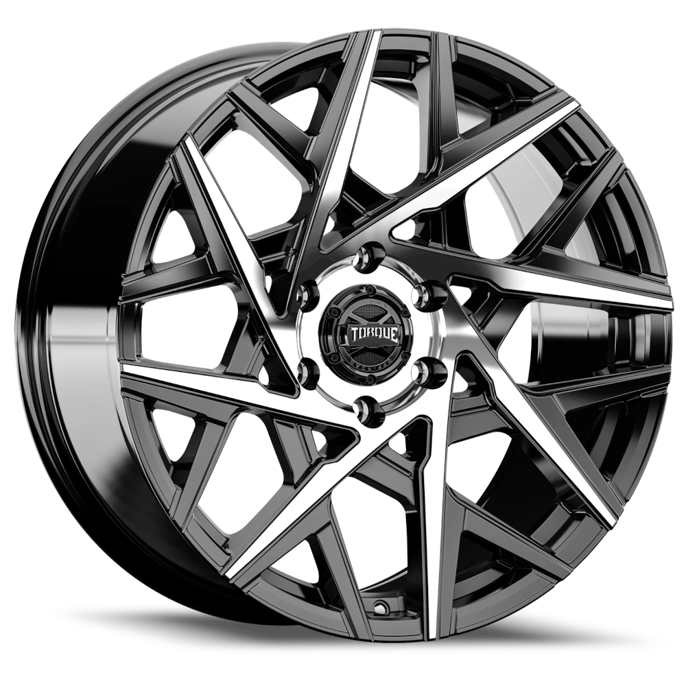 Black Machined Torque TW424C Wheels