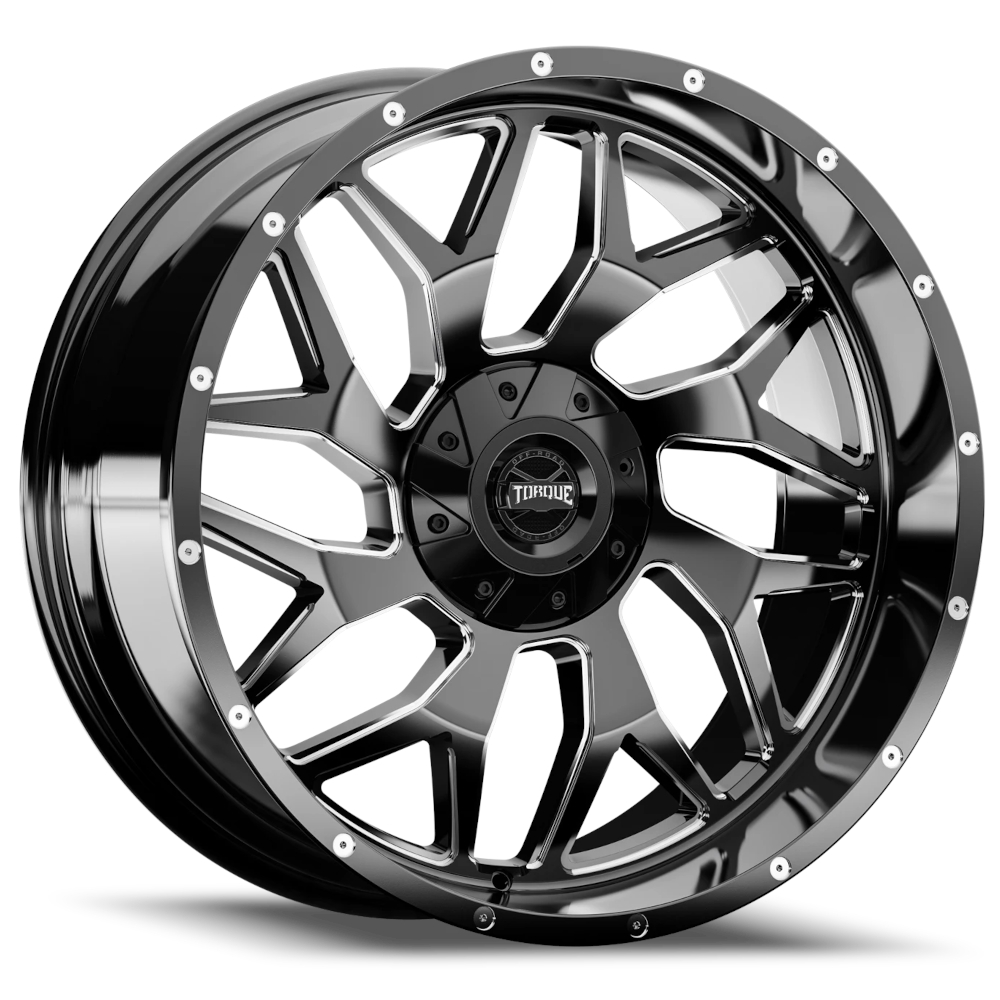 Black Milled Torque TW427C Wheels