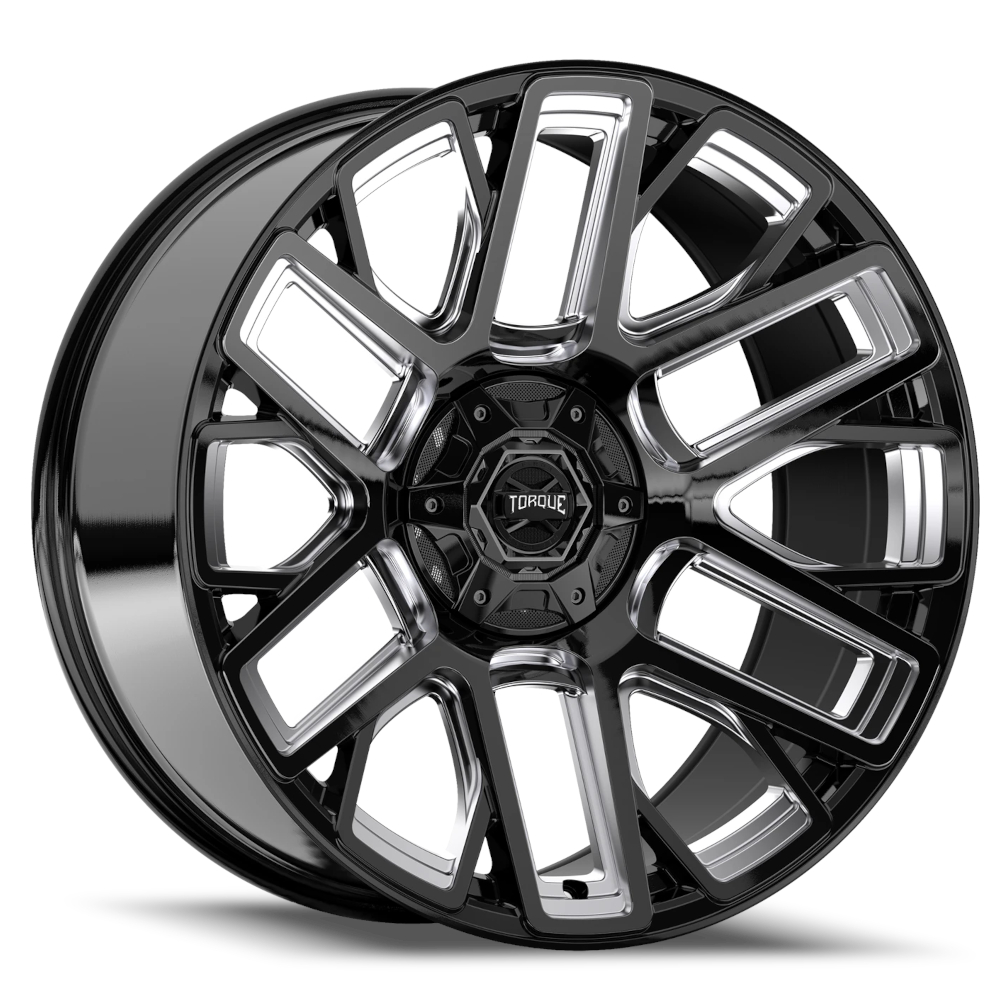 Black Milled Torque TW428C Wheels
